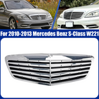 Front Chrome Grill for Mercedes Benz S-Class 2010-13 W221 S550 S600 S63 AMG
