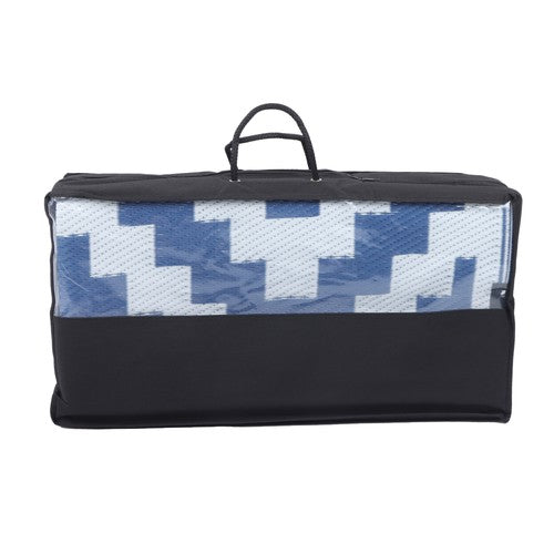 Waterproof Plastic Foldable Rug 8x10FT Outdoor Carpet Navy Blue White