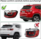 Right Passenger Side Rear Tail Light for Jeep Compass 2017 2020 17 20 Brake Lamp
