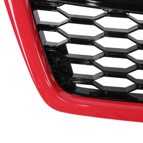 Front Grille Bumper Grill ABS Red Trim for Subaru Forester 2014-2018 STI Style