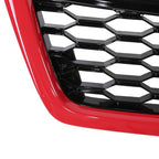 Front Grille Bumper Grill ABS Red Trim for Subaru Forester 2014-2018 STI Style