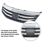 Radiator Bumper Grille Front Upper Grill for 2011 2012 Honda Accord Chrome