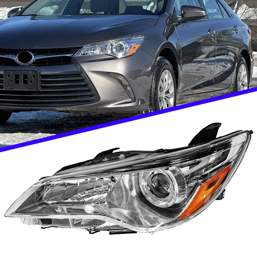Left Headlights Driver Side Halogen Headlamps for Toyota Camry 2015 2016 2017