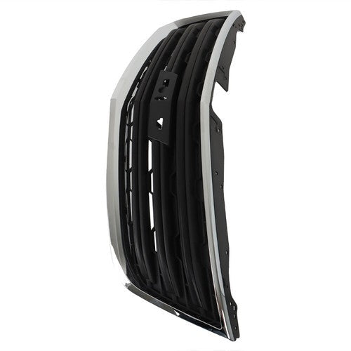 NEW For Chevy Traverse LS LT 13-2017 Front Upper Grille Insert Black/Chrome Trim