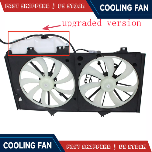 Dual Radiator and Cooling Condenser Fan w/Kettle for 2012-2017 for Toyota Camry