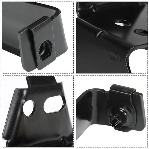 Black Fit For 2011-2014 GMC Sierra 2500/3500 HD Front Bumper Bracket 2 Pc LH&RH