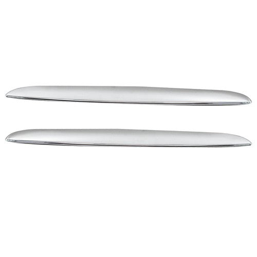 For BMW E90 E91 325i 330i 2x Hood Molding Chrome Right & Left Front Trims Above