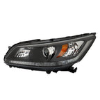 Pair For Honda Accord 2013-2015 Headlights Replacement Halogen W/O LED DRL Set
