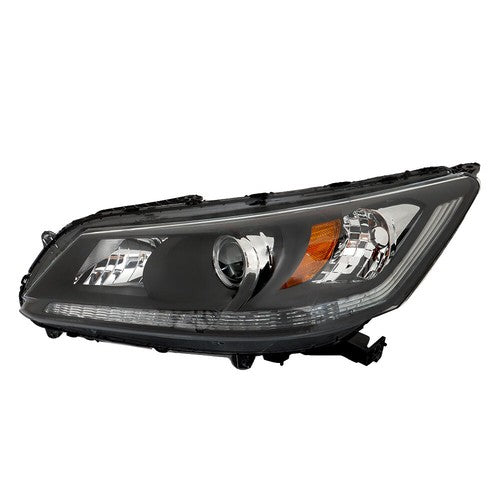 Pair For Honda Accord 2013-2015 Headlights Replacement Halogen W/O LED DRL Set