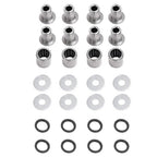 Silvery A Arm Bushing Bearing Shaft Kit for Kawasaki KFX400 Suzuki LTZ400 Z400