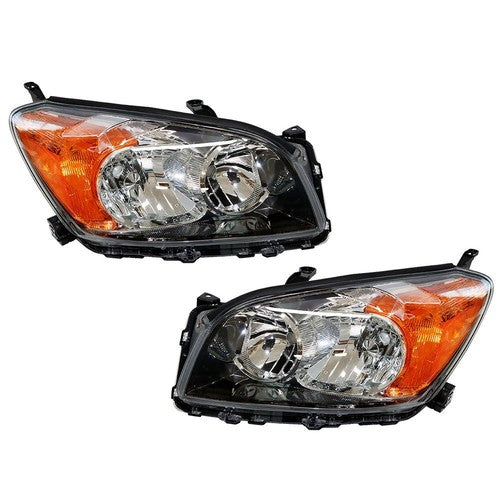 For Toyota Rav4 Sport 2009-2012 LH+RH Headlight Headlamps Clear Lens Halogen