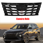 Front Bumper Upper Grille for 2022-2024 Hyundai Tucson 4Dr w/ Camera Hole US