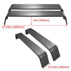 2 PCS Steel Diamond Tread Plate Tandem Axle Trailer Fenders 10 1-4x72 7-8x13