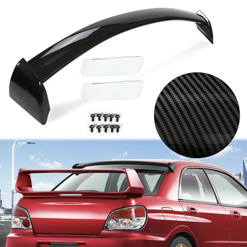 Rear Roof Spoiler Carbon Fiber Style for Subaru Impreza WRX STI 2002 to 2007