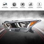Driver Left Side Headlight Assembly FIt For 2020-2021 Nissan Versa S SV Halogen