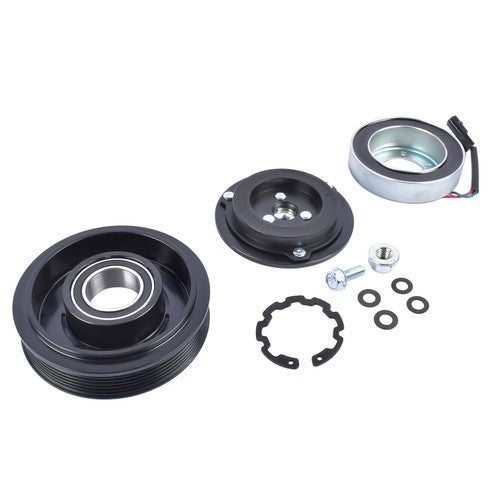 AC Compressor Clutch Kit Pulley Coil for Nissan Rogue 2.5L Sport Utility 2008-15