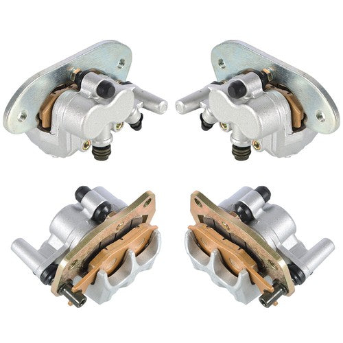 Front & Rear Brake Calipers Set For Yamaha Rhino 700 YXR700 With Pads 2008-2013