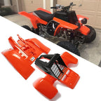 Fenders Gas Tank Plastics Kit Radiator Grille Orange For Yamaha Banshee 350