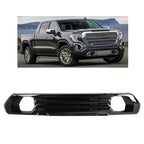 Fit ForGMC Sierra 1500 AT4/Denali 2019-2021 Front Bumper Lower Trim Gloss Black