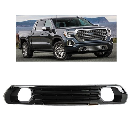Fit ForGMC Sierra 1500 AT4/Denali 2019-2021 Front Bumper Lower Trim Gloss Black