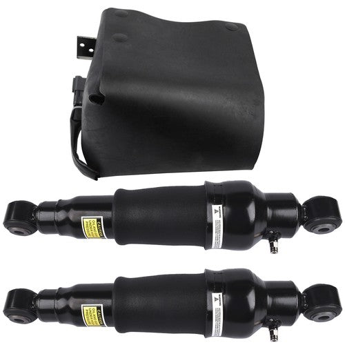 2Pcs Air Shock Absorber + 1Pc Compressor Pump Rear For Infiniti QX56 2007-2010
