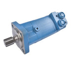 Blue Hydraulic Motor 4 Holes Replacement for Skid Steer Rotary Tiller BM5-400