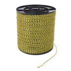 Yellow and Black 5200Ft 1585m 6 Stainless Steel Strands Fence Wire 140 Pounds