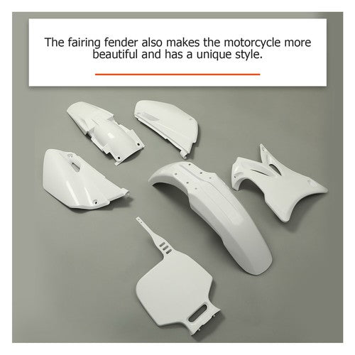 Complete Plastics Kit White Fender Body Cover Fairing For Yamaha YZ85 2002-2014