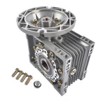 MRV063 Ratio 100:1 Worm Gear Speed Reducer, 56C Flange 0.57HP Input, Keyed Shaft