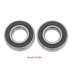 10Pcs 1641-2RS Deep Groove Ball Bearings 1In Inner Dia 2In OD 9/16In Bore Sealed