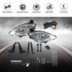 Front Bumper Fog Lights Lamps+Wiring+Switch For 2011-2013 Hyundai Elantra Clear