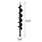 4" Earth Auger Drill Bits for Gas Powered Post Fence Hole Digger