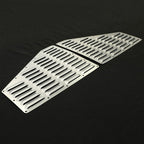 2Pcs Silver Hood Louver Alum Vent Panels Kit for Jeep XJ Cherokee 1984 2001