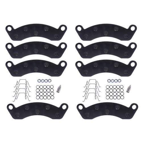 8 BRAKE PAD KIT 10K-12K AXLE FOR K71-180-00 DEXTER CALIPER 2WHEELS Semi-Metallic