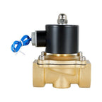 AC 110V 120V Volt NC 1" NPT Electric Solenoid Valve Brass Water Air Gas
