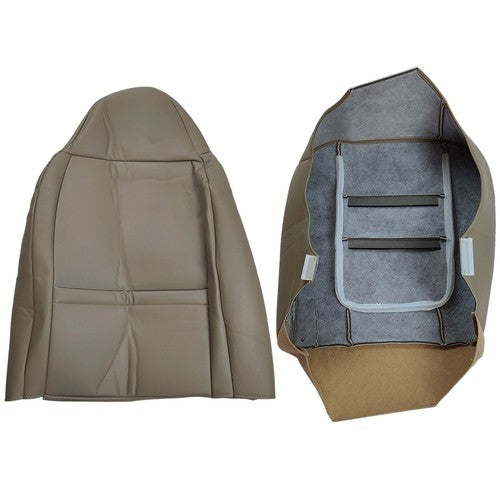 Leather Seat Cover Tan Front Left Driver Bottom Top for 2001 for Ford F250 F350
