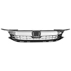 Front Upper Lower Grille LED Fog Lights Set for 2016 2017 for Honda Accord