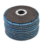10 PACK 4-1/2" X 7/8" 120 GRIT PREMIUM ZIRCONIA FLAP DISC SANDING GRINDING New