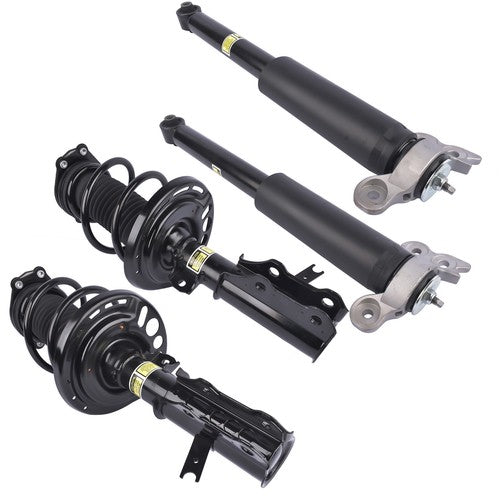 2 Front Strut & Spring Assys + 2 Rear Shock Absorbers For Chevy Malibu 2016-2023