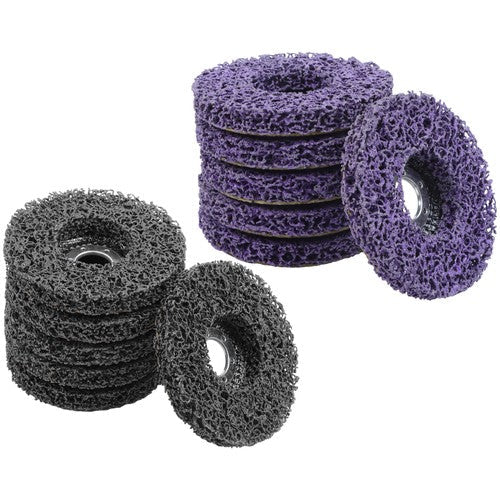 Diamond Grinding Wheel Discs Set (6 Black, 6 Purple) 12 Pack: 4-1/2" x 7/8"