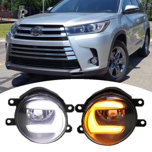 Front Bumper LED Fog Lights Lamps w/wiring for Toyota Corolla for Camry