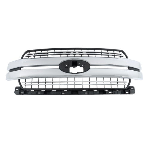 New For Ford F-150 F150 2018-20 Lariat Style Front Bumper Grille Grill Chrome