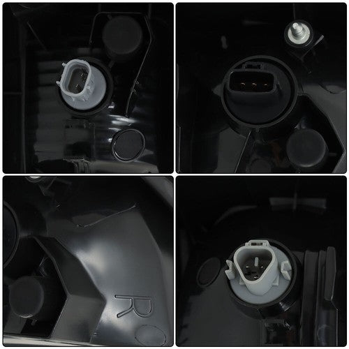 Black Bezel LH+RH Clear Lens Brake Lamp Tail Lights Fit For Toyota Tacoma 16-21