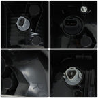 Black Bezel LH+RH Clear Lens Brake Lamp Tail Lights Fit For Toyota Tacoma 16-21