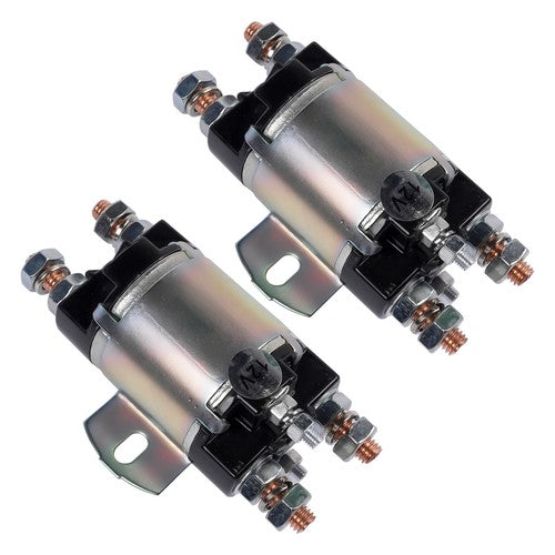 2Pcs Gas Golf Cart Solenoid For Yamaha G1 6 Terminal 12 Volt 100A J17-81950-01