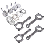 4x Connecting Rod & Piston Kit For Hyundai Veloster Kia Rio Soul 1.6L 2012-2017