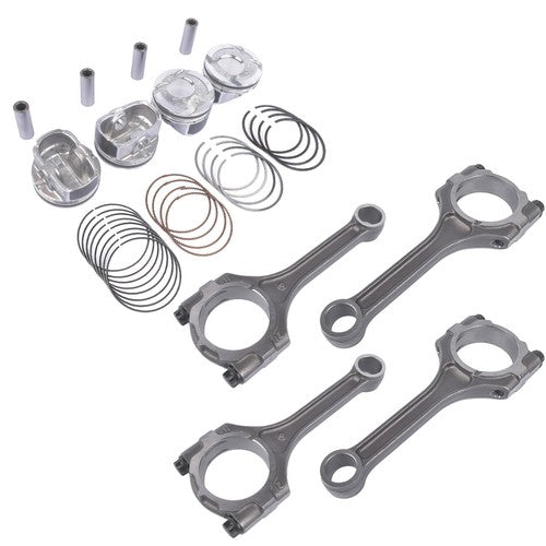 4x Connecting Rod & Piston Kit For Hyundai Veloster Kia Rio Soul 1.6L 2012-2017