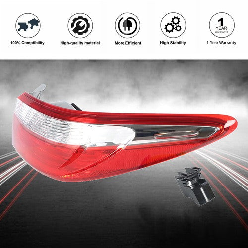 Outer Passenger / Right Side Red For Toyota Camry 2015-2017 Tail Light Assembly