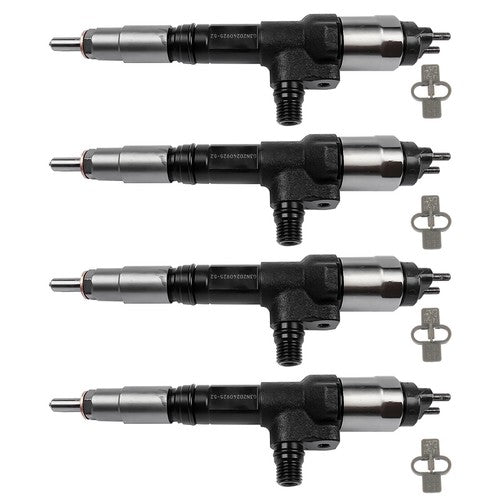 Ser of 4 Common Rail Fuel Injectors Fits for Kubota V3800 V3800T 3.8L 1J50053052
