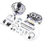 8" Chrome Brake Booster Cylinder Disc / Drum Kit for Chevrolet Impala 1958-1964